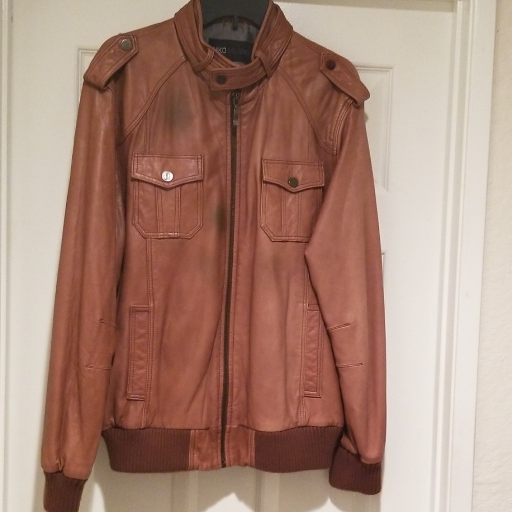 Brown Authentic Leather Coat